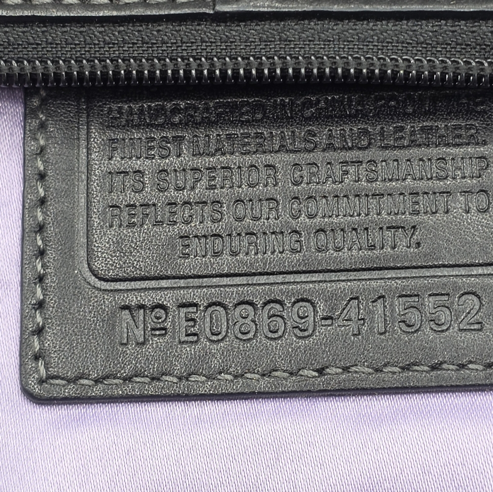 Vintage Coach Crossbody Bag Black Leather - Picture 10 of 16